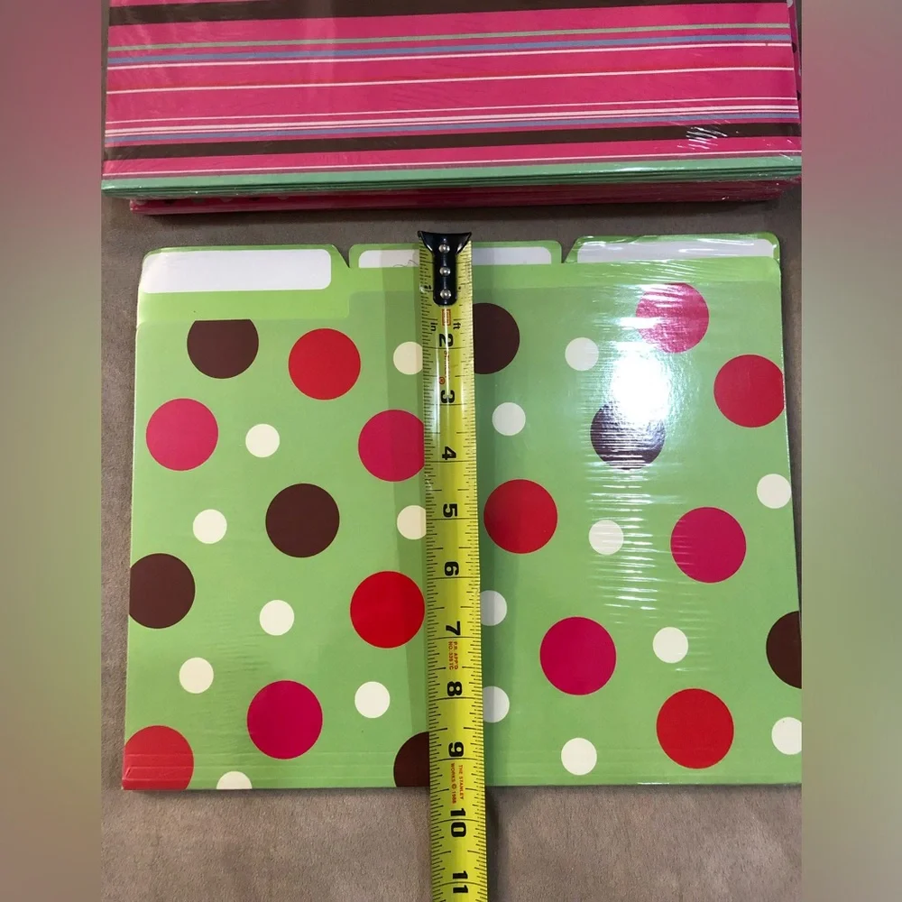 File Folders - decorative - 6 packs of 6 each/36 folders
